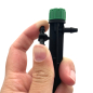 Preview: 4/6 einstellbarer Tropfer 0-40 l/h mit integriertem Erdspieß und 4mm Steckanschluss
