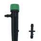 Preview: 4/6 einstellbarer Tropfer 0-40 l/h mit integriertem Erdspieß und 4mm Steckanschluss