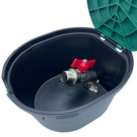 Wassersteckdose Hydrantbox Unterflurhydrant mit Messing Kugelhahn 3/4" Anschluss