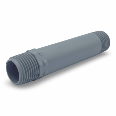 10 cm PVC Rohrnippel AG (½" | ¾" | 1")