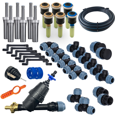 Preview: Hunter MP Rotator Rasenbewässerung Komplettset - Unterirdisches Versenkregner System