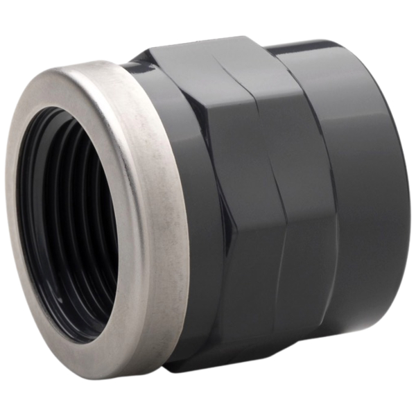 PVC Muffe klebemuffe x IG mit Verstärkungsring