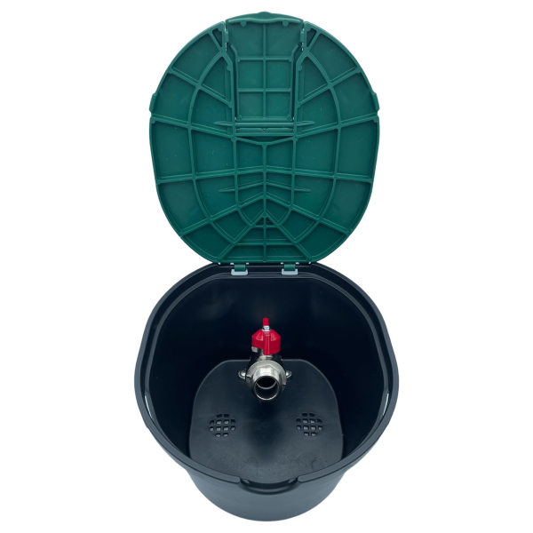 Wassersteckdose Hydrantbox Unterflurhydrant mit Messing Kugelhahn 3/4" Anschluss