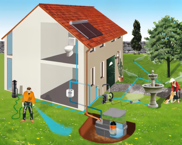 Pedrollo TOP-MULTI-EVOTECH-4 Komplettset – Automatische Tauchpumpe mit schwimmender Entnahme & 1 l Edelstahl-Ausdehnungsgefäß