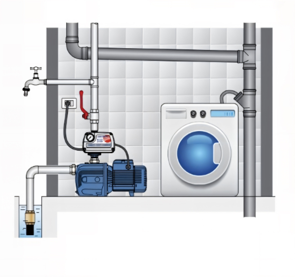 Pedrollo Hauswasserautomat – Future JETm 2A + Presflo PF1215, selbstansaugend & vollautomatisch
