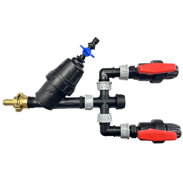 Anschluss und Filtereinheit für Hunter Bewässerungsset 200m²