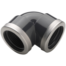 PVC Winkel 90° IG x IG mit Verstärkungsring